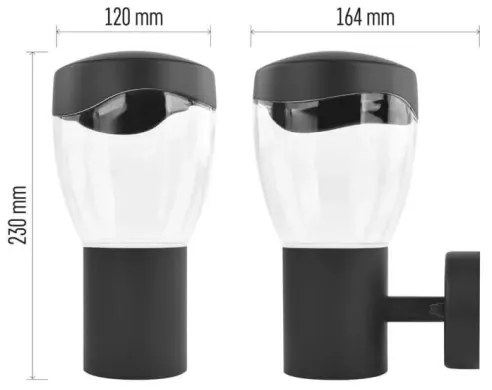 Aplică de exterior ARTEO 1xE27/15W/230V IP44