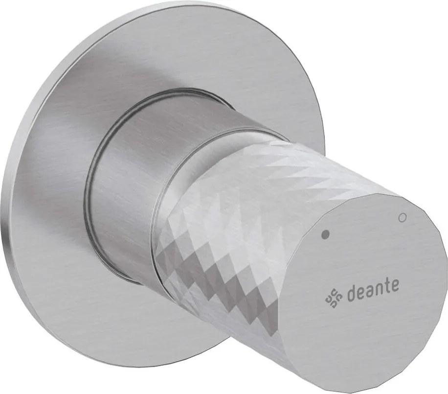 🚿 Baterie pentru duș încastrată SILIA HEXA, fără comutator – Finisaj oțel șlefuit – Cod BHS_F44L