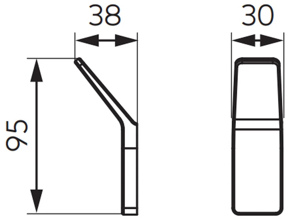 Cuier baie FDesign Piazza, negru mat Negru mat