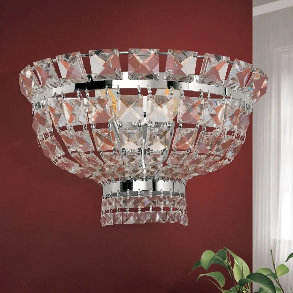 Aplica de perete cristal Swarovski AMBASSADOR crom