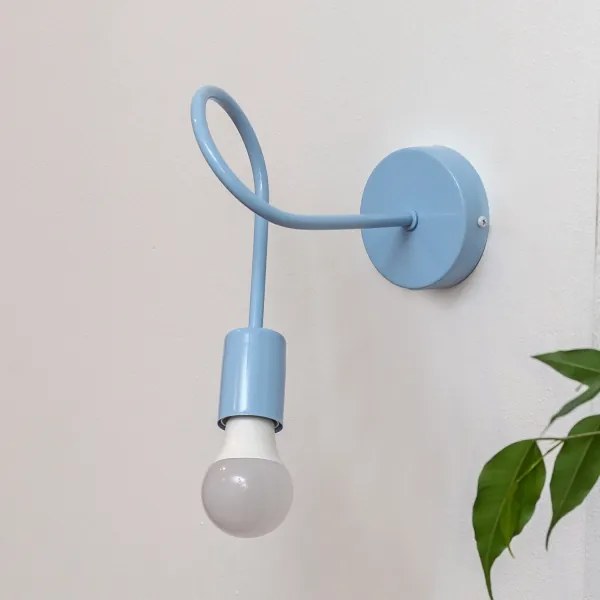 Aplica de perete OXFORD, 1xE27/15W/230V, albastră