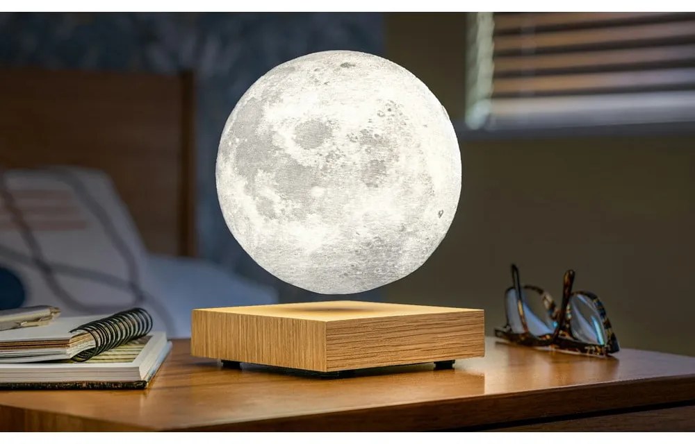 Veioză în culoare naturală LED (înălțime 14 cm) Moon – Gingko