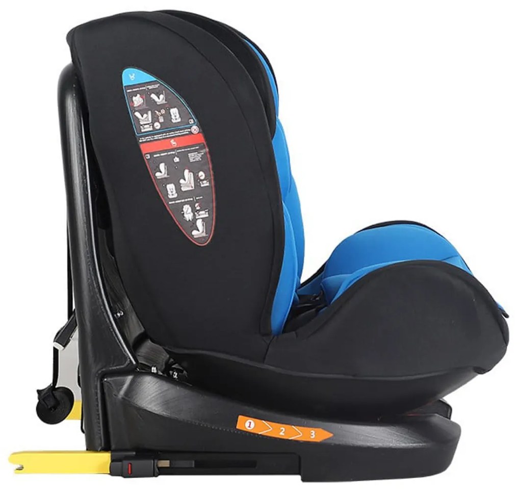 Scaun Auto cu Isofix NOVOKIDS™ Safety Seat 6000, Cu rotire 360 grade, 0-36 kg, Tetiera reglabila pe inaltime, Omologare R-129 i-Size, Transformabil