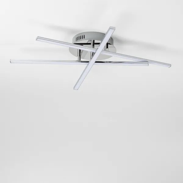 Plafonieră LED 3 x 3W, 230V, crom lucios