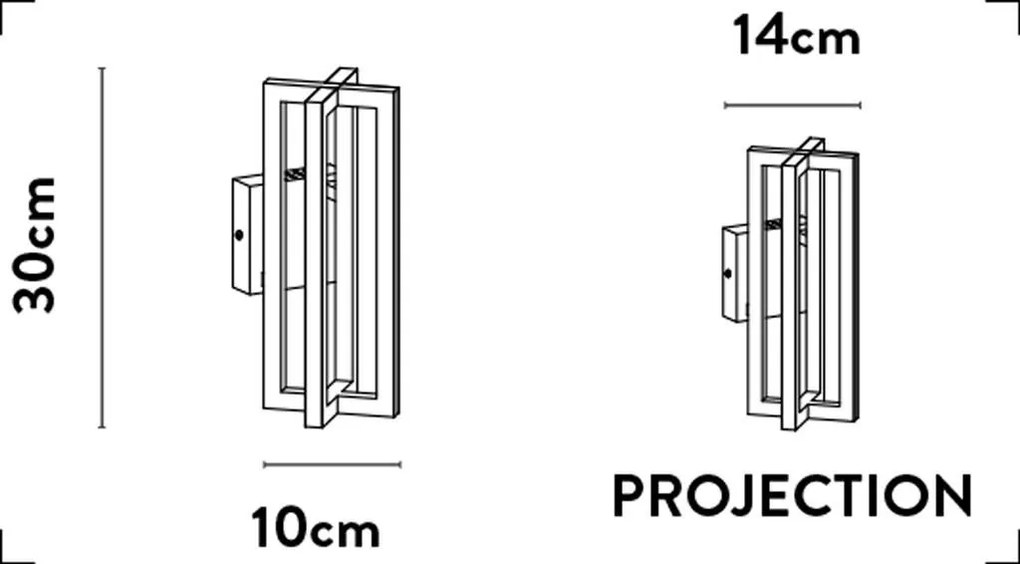 Aplica de perete LED design modern Belle