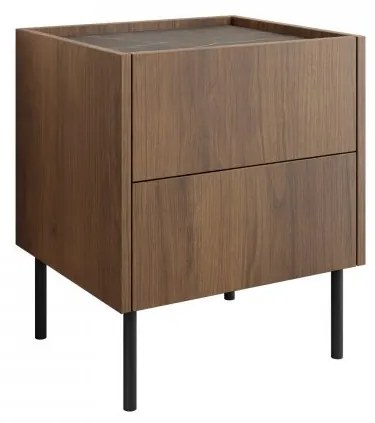 Noptieră Anto l97 (nuc warmia + mamură negru). Promo -18%. 1121785