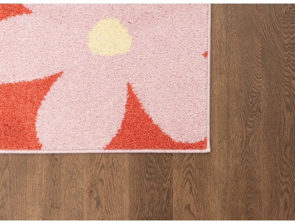 Covor pentru copii roșu-roz 80x150 cm Lolly Coral – FD