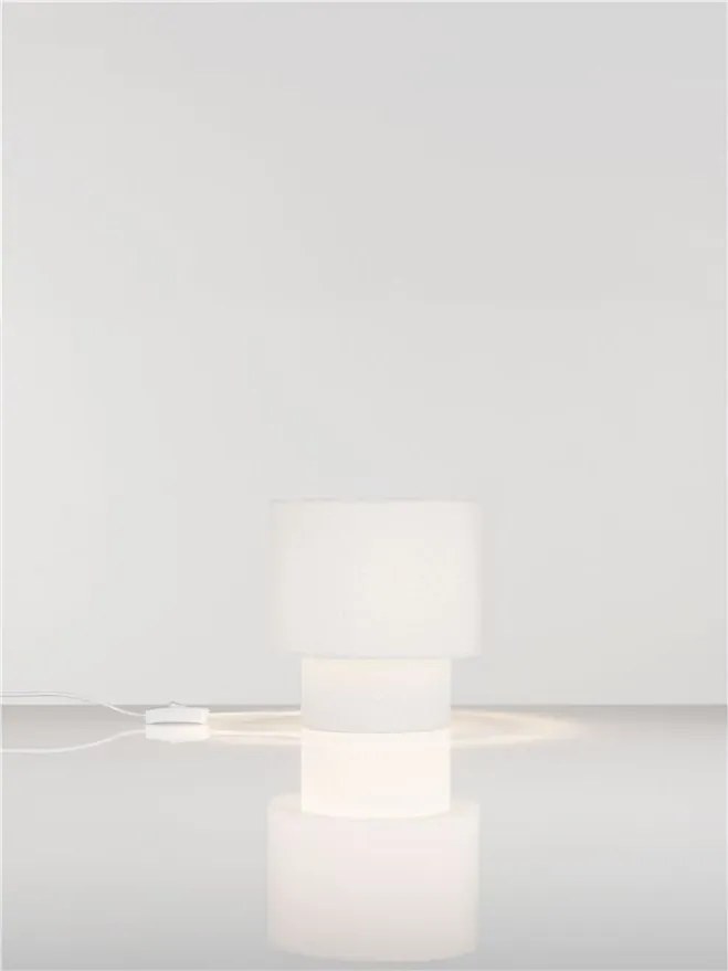 Veioza, Lampa de masa cu abajur alb SYRIN