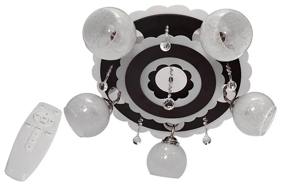 Spot LED ARONA 5xE27/15W/230V negru + LED