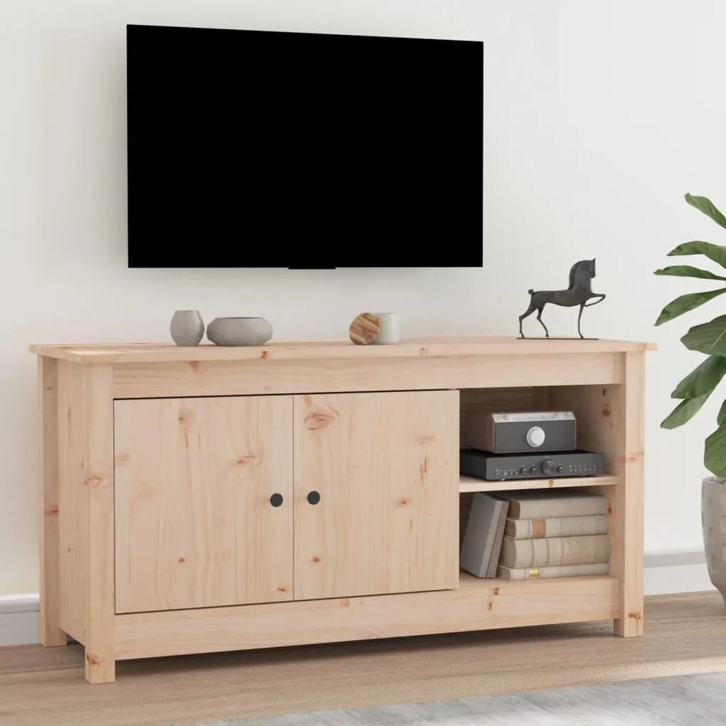 Comoda TV, 103x36,5x52 cm, lemn masiv de pin