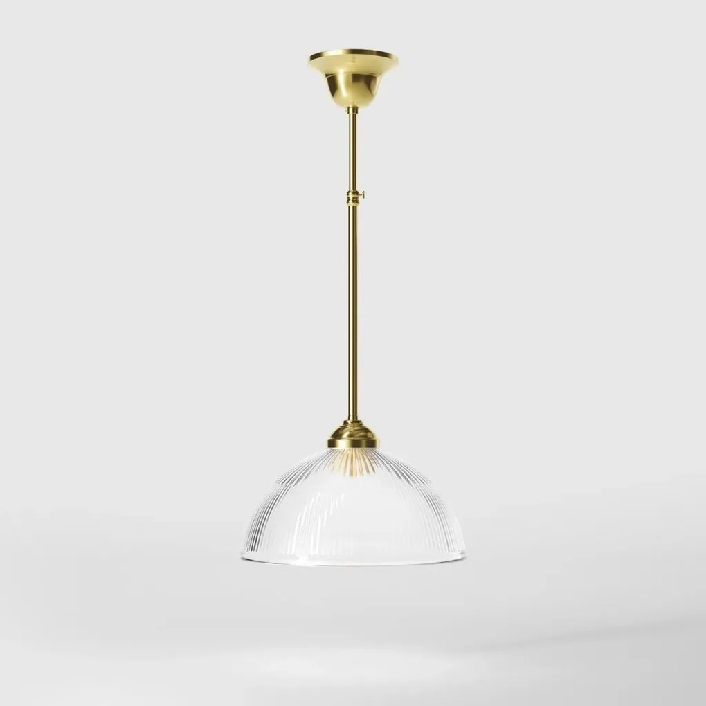 Lustra stil neoclasic din alama si abajur ceramic Elide