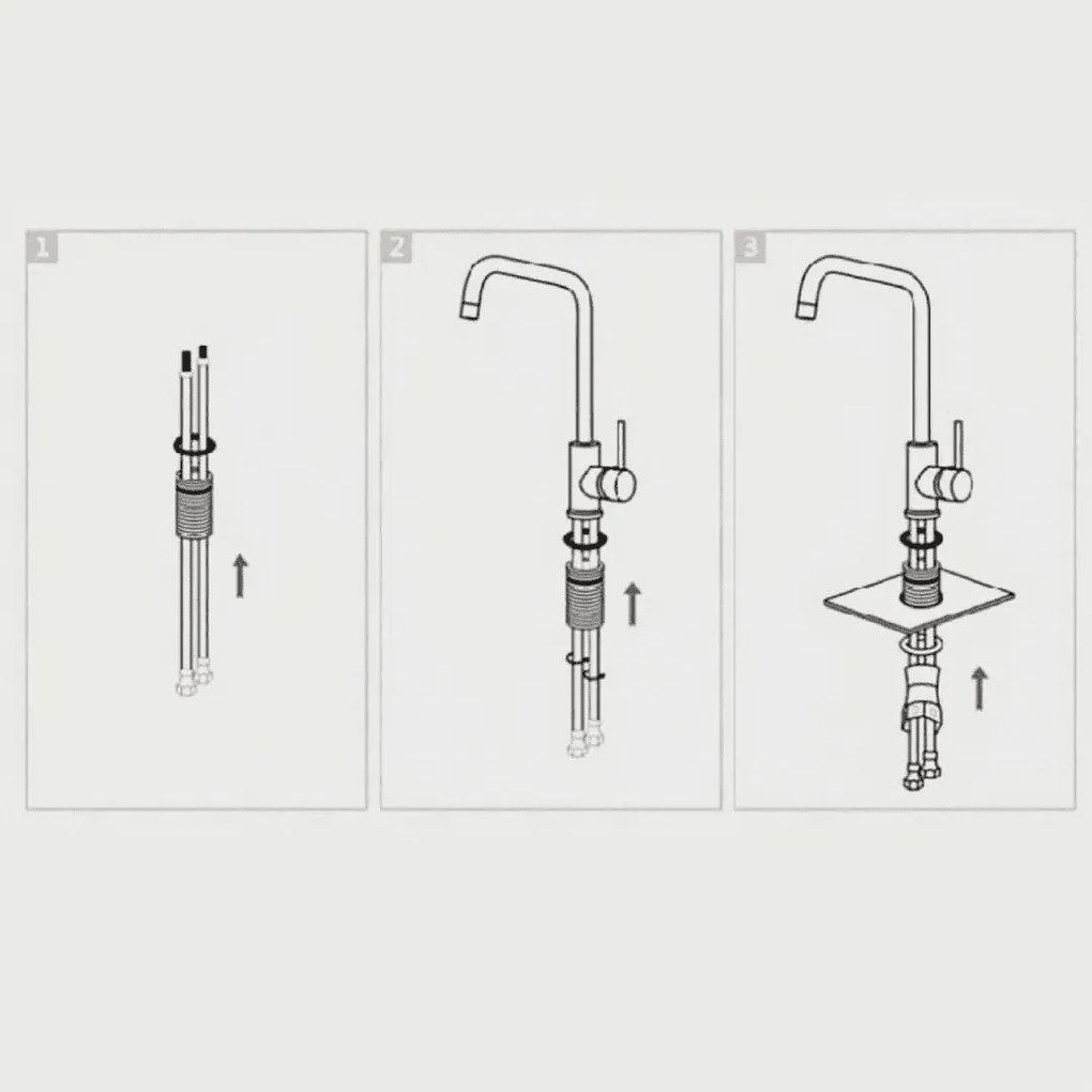 Baterie bucătărie - 99 oțel inoxidabil Negru satinat P14A