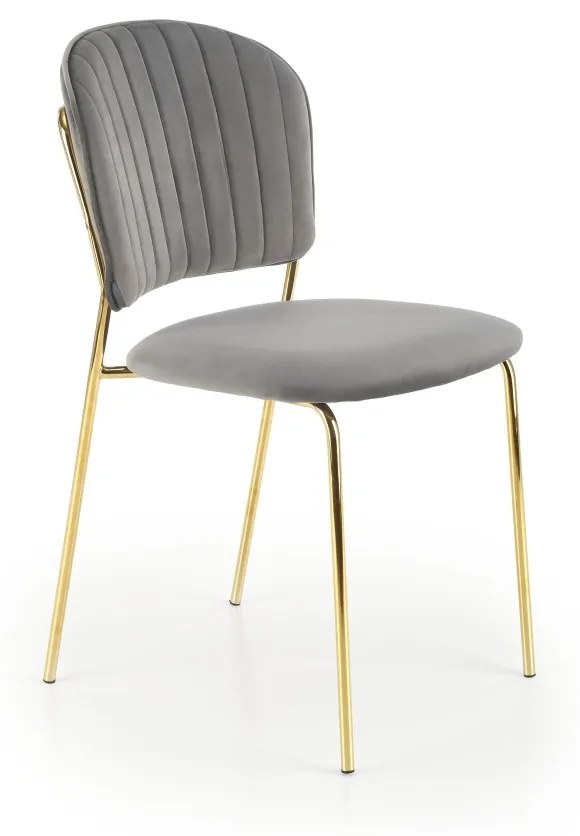Scaun K499 velvet gri