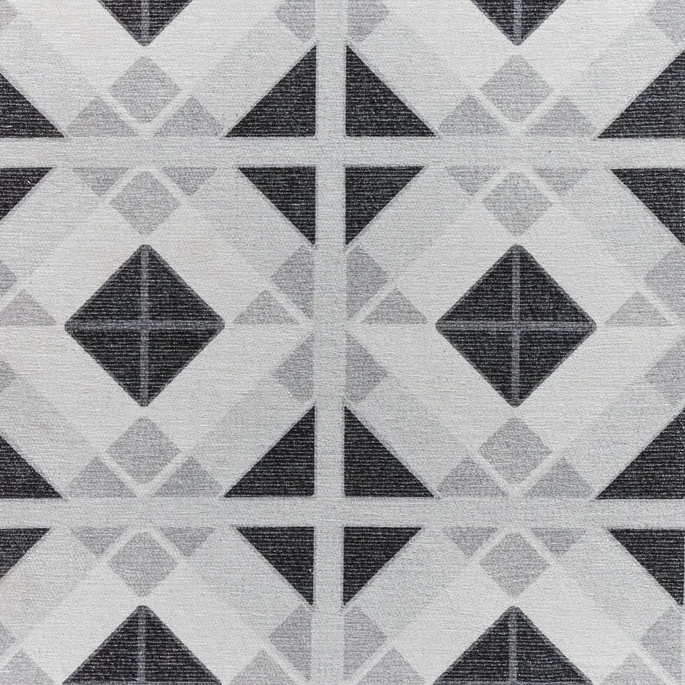 Covor tip traversă gri deschis-gri închis lavabil 61x170 cm Victoria Light – Think Rugs