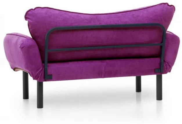 Canapea Extensibilă cu 2 Locuri Chatto, 140 x 70 x 65 cm, Mov