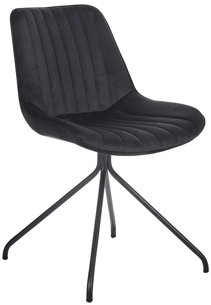 Set 2 buc scaune de sufragerie Navza (negru). 1081672