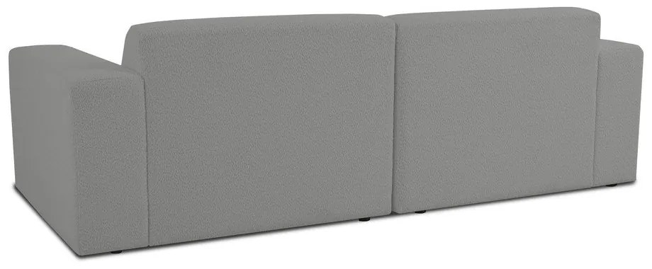 Canapea gri cu tapițerie din stofă bouclé 228 cm Roxy – Scandic