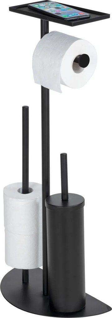 Suport perie de toaleta cu suport pentru hartie si polita 4in1 COSENZA
