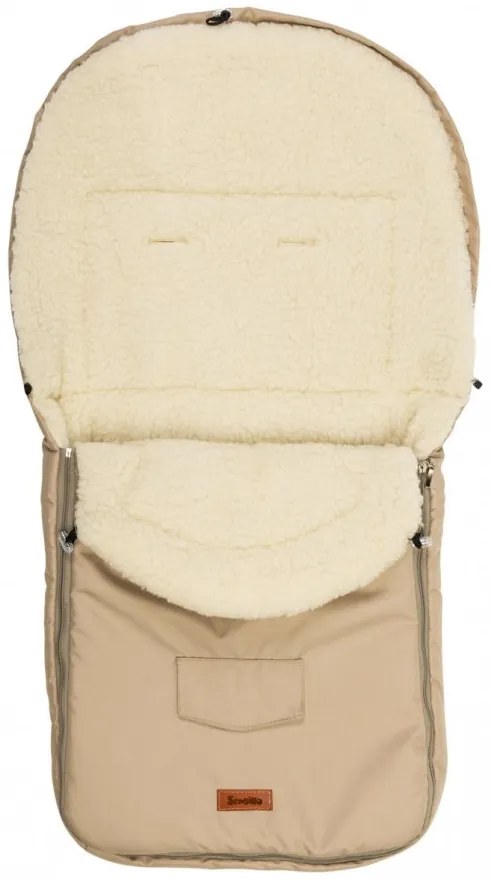 Sac de iarnă pentru cărucior 95x40 cm LANA Cappucino