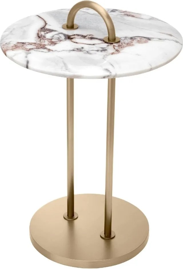 Masuta laterala design LUX cu blat din marmura Zappa