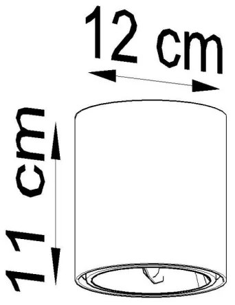 Lampă spot TIUBE 1xGU10-AR111/40W/230V
