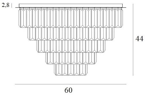 Plafonieră MAXLIGHT C0206 MONACO 15xG9/40W/230V d. 60 cm auriu