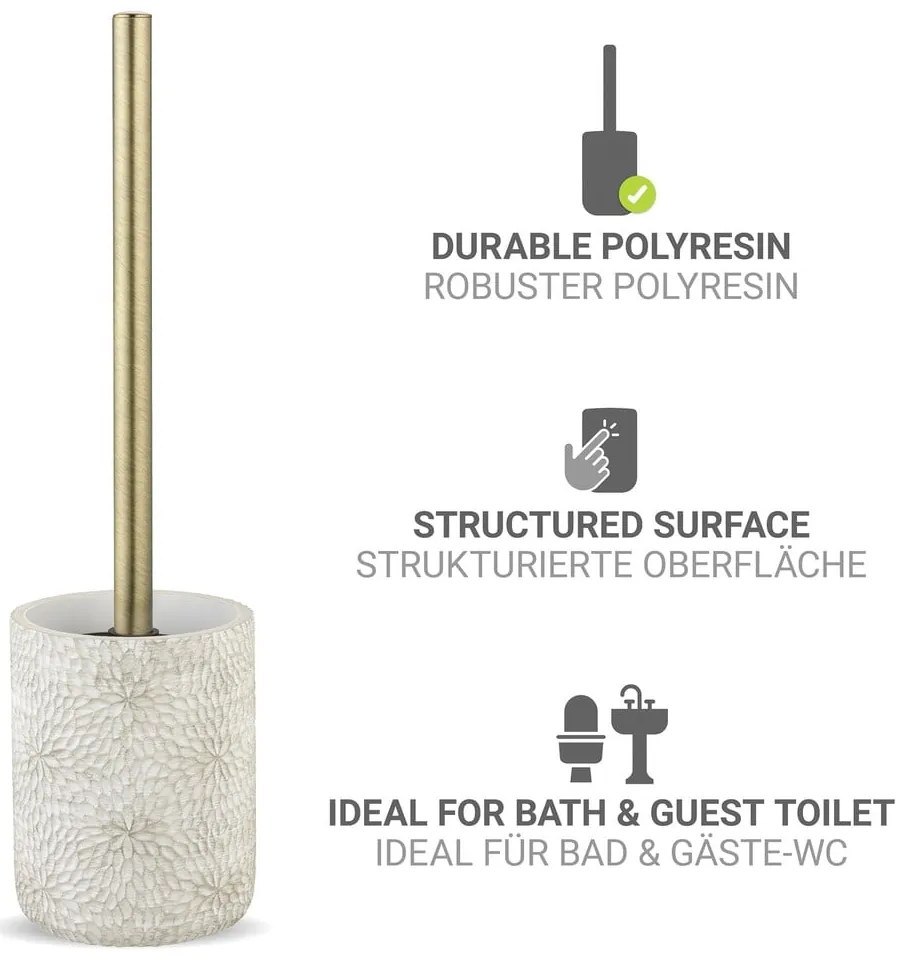 Perie de WC albă din polirășină Montalfano – Wenko