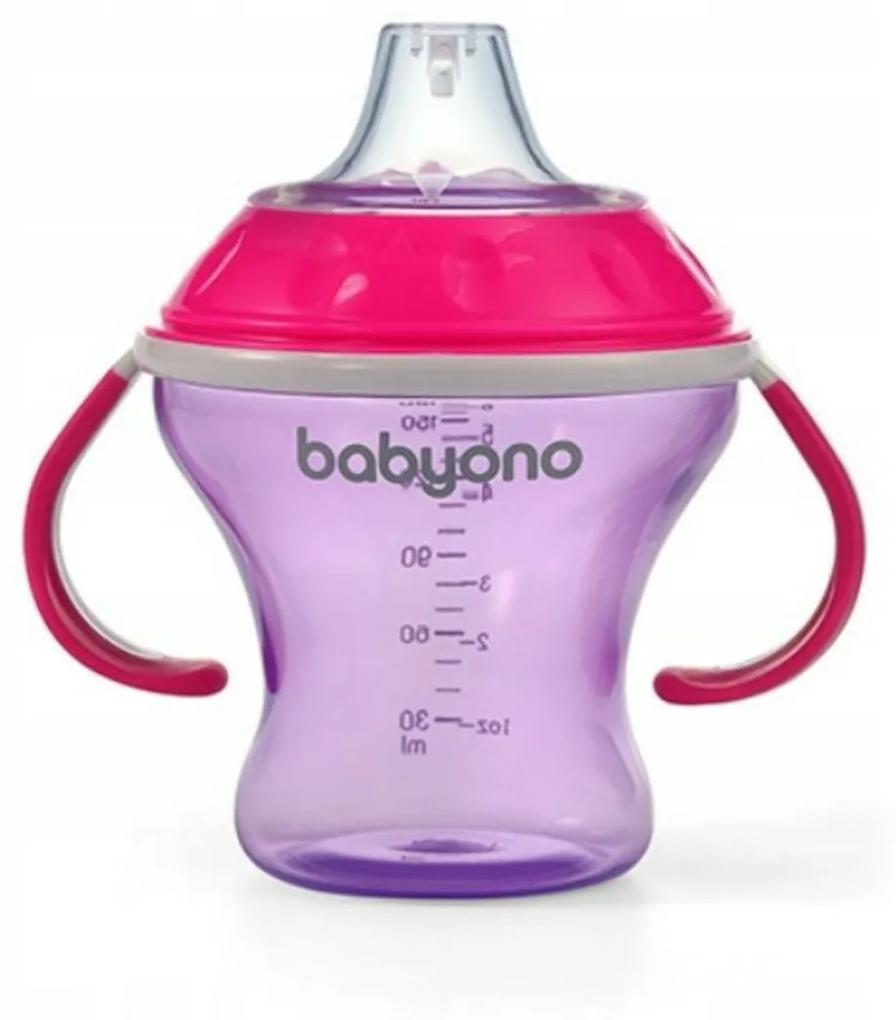 Pahar anti-picurare cu băutură răcoritoare BabyOno - liliac/roz
