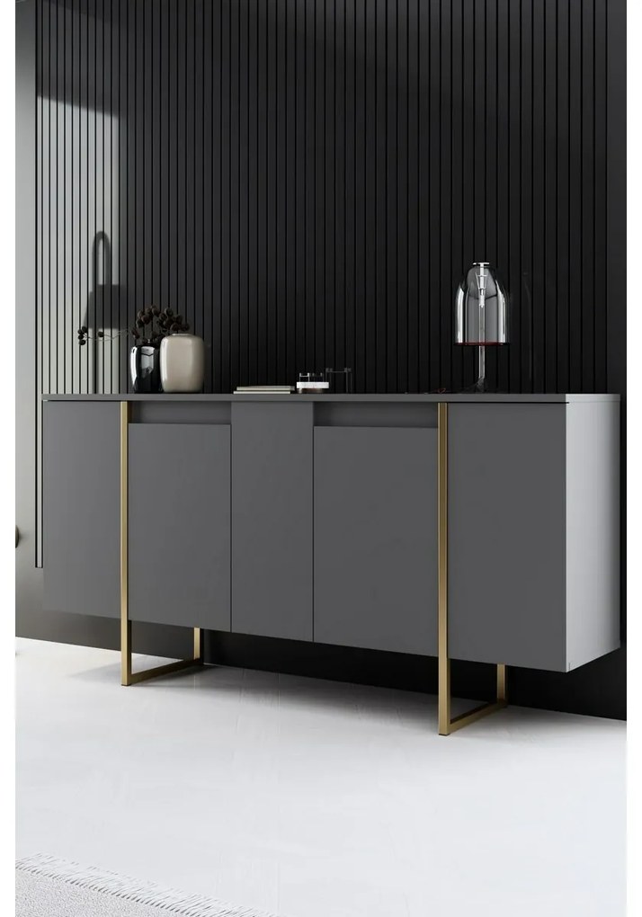 Dulap Luxe Anthracite and Gold