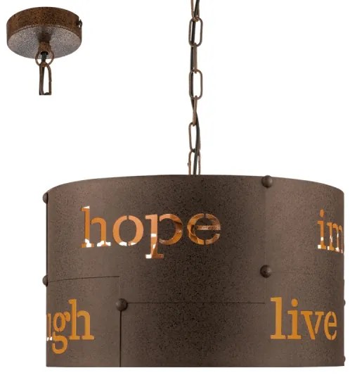 Eglo 49743 - Lustră cu lanț COLDINGHAM 3xE27/60W