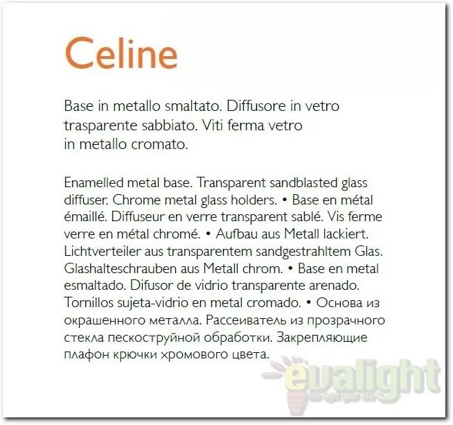 Aplica de perete,Plafonier dim. 29,5x29,5cm CELINE PL2 044279