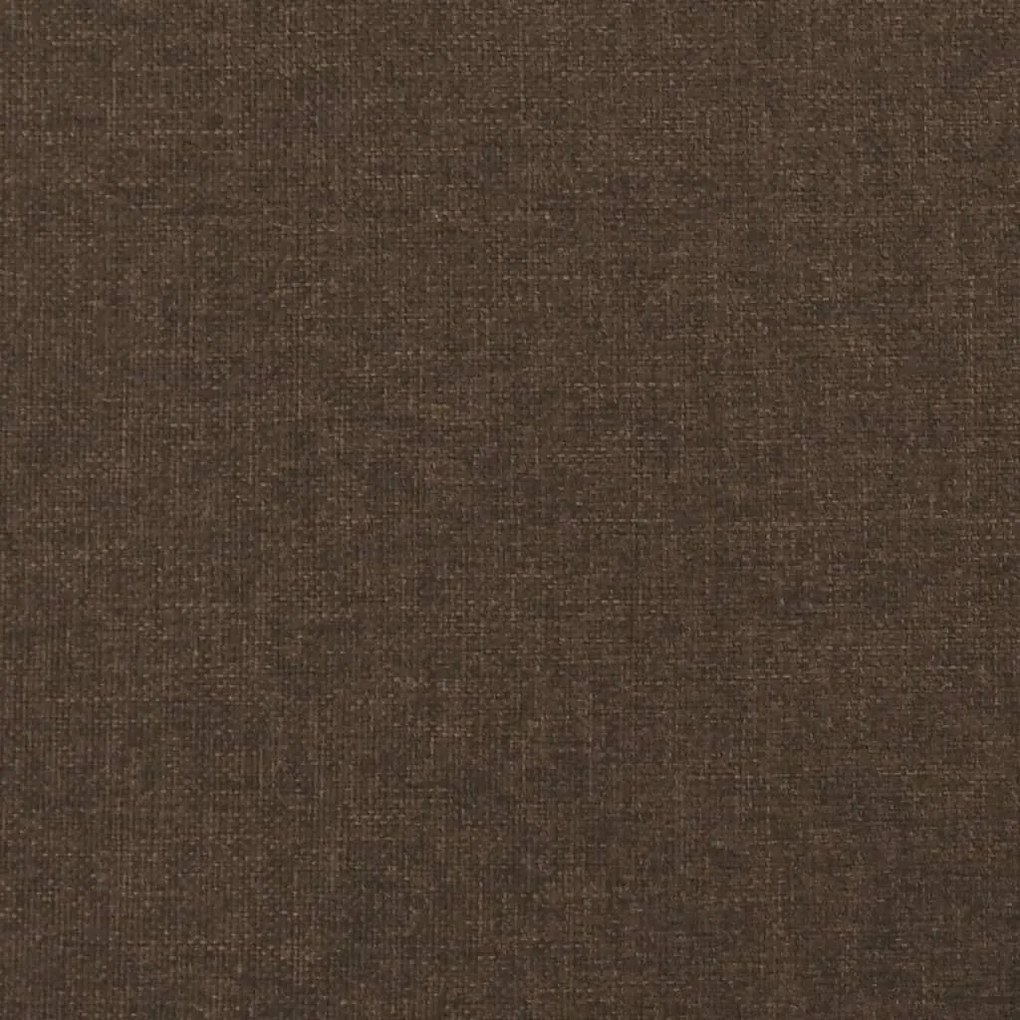 Cadru de pat box spring, maro inchis, 140x190 cm, textil Maro inchis, 35 cm, 140 x 190 cm