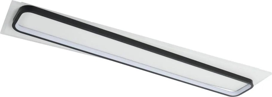 Brilagi - plafonieră LED dimabilă OUTLINE LED/90W/230V 18x100 cm alb/negru +telecomandă