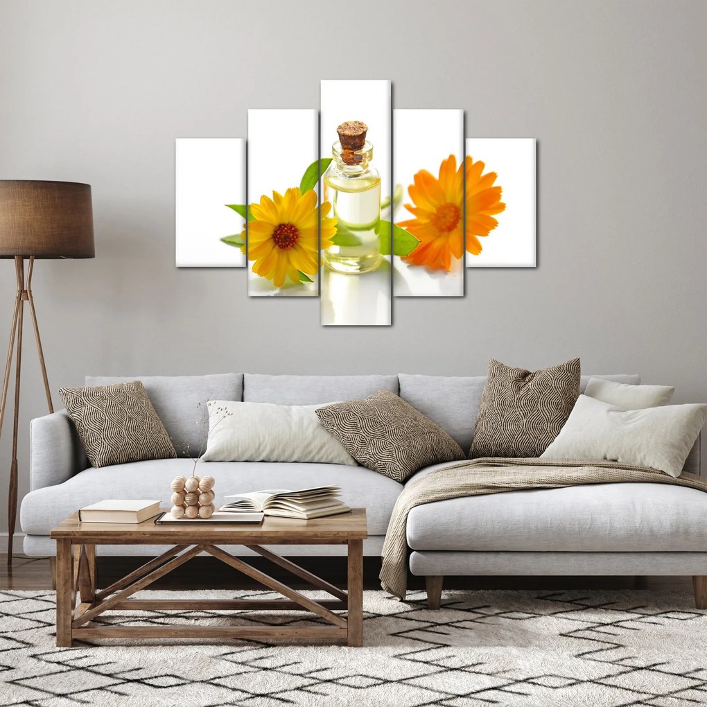 Tablou cu ulei de flori (150x105 cm)