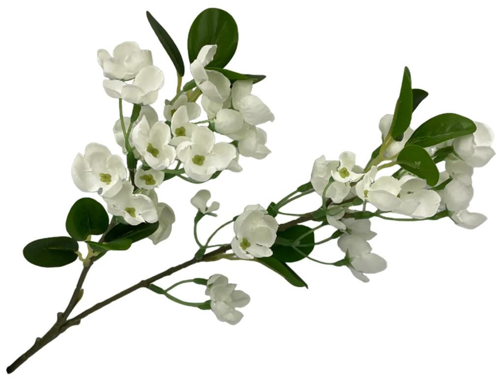 Ramura cu flori albe de iasomie JASMINE, 60cm
