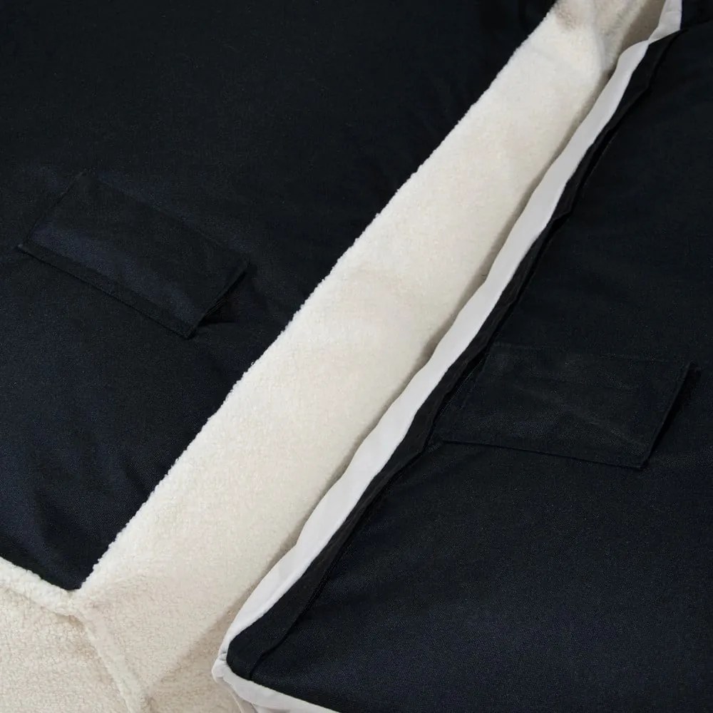 Fotoliu bean bag crem cu tapițerie din țesătură bouclé Mass Open Modul 90 – SLOWDOWN