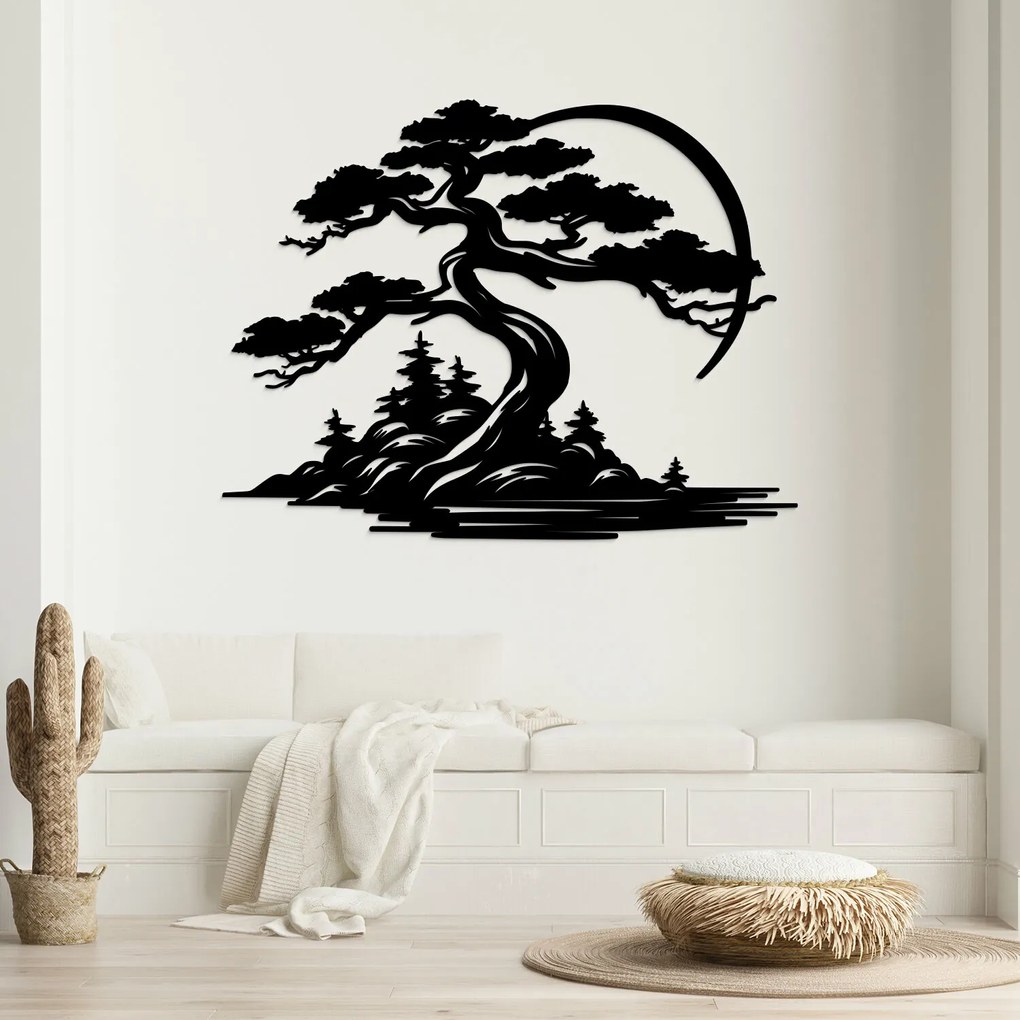 DUBLEZ | Tablou din lemn cu arbore - Bonsai