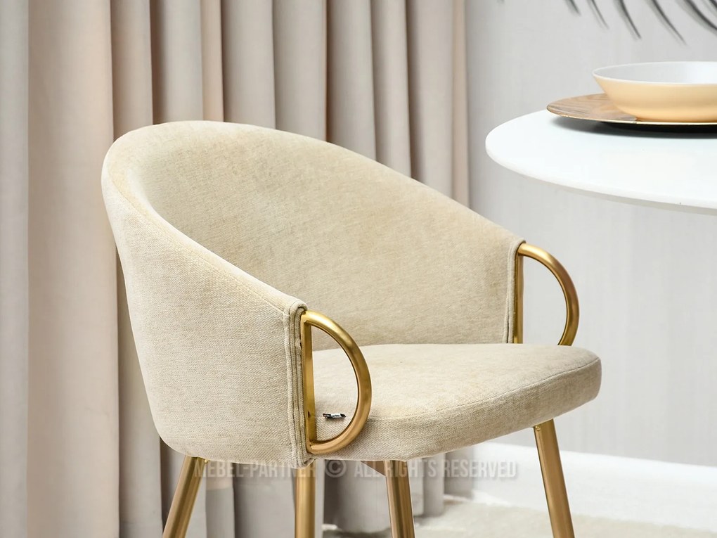 Scaun Carma K (crem + auriu). Promo -8%. 1110997