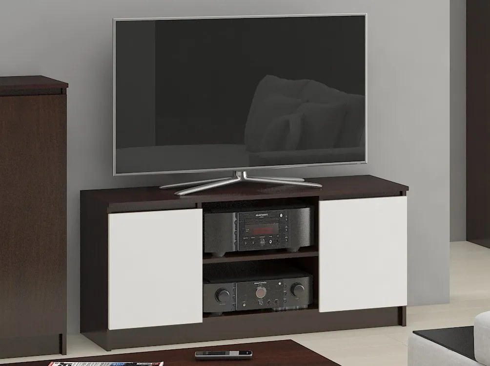 Masă TV Dariel (wenge + alb). 1069146