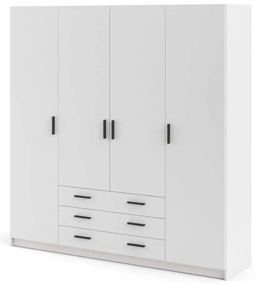 Șifonier alb 196x200 cm Sprint – Tvilum