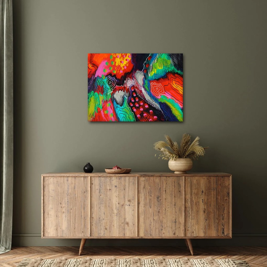 Tablou abstract - culori (70x50 cm)