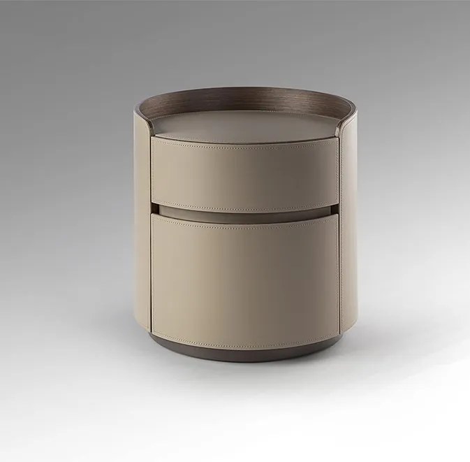 Noptiera rotunda cu 2 sertare Cirze