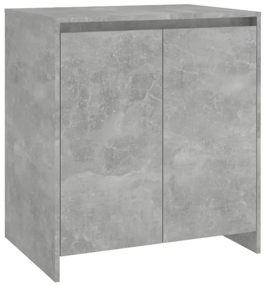 809741 vidaXL Servantă, gri beton, 70x41x75 cm, lemn prelucrat