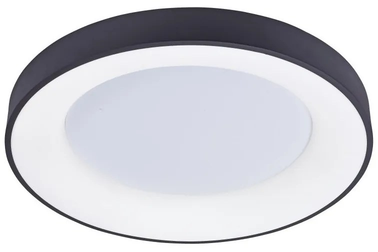 Lustra LED cu telecomanda design slim SANTANA TOP 80 CCT BK