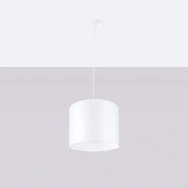 Lustră pe cablu Sollux SL.1403 NOVA 1xE27/15W/230V d. 30 cm alb