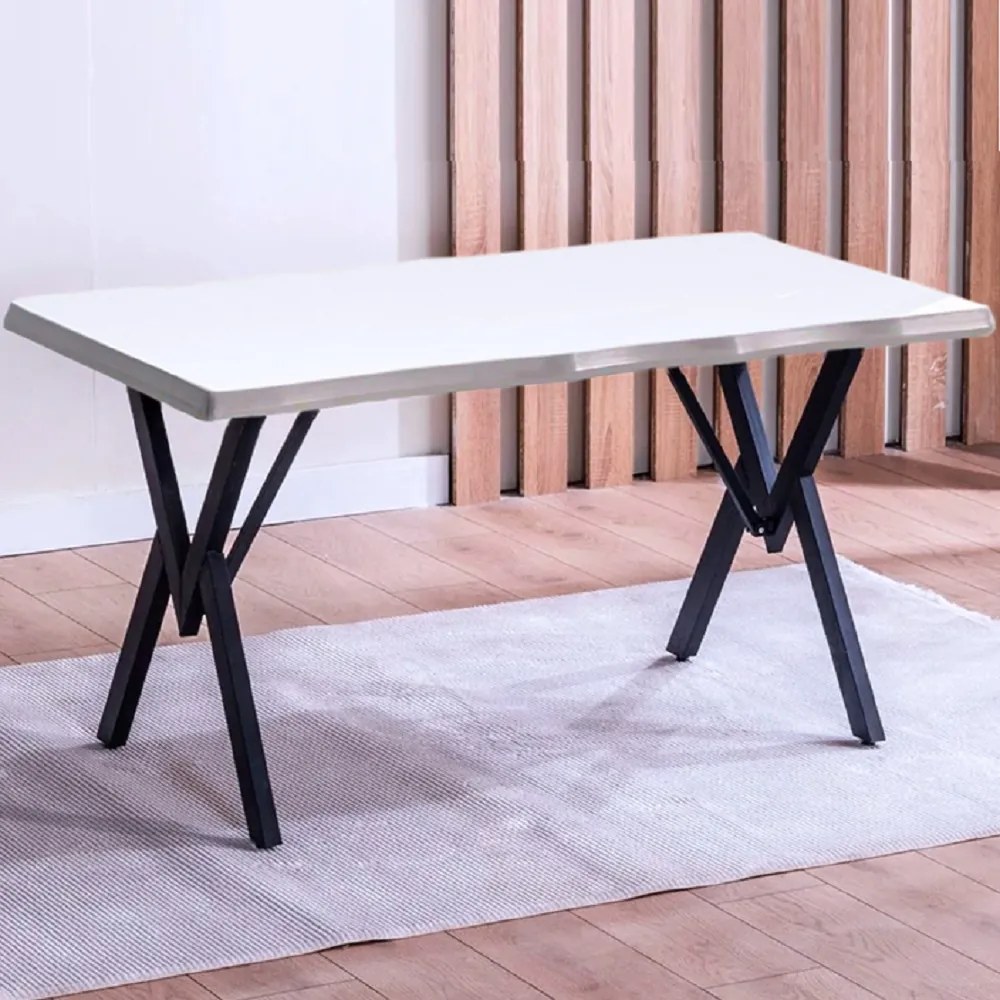 Masă Barton Alba din MDF, Pentru Bucătărie sau Living