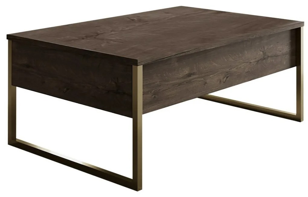 Măsuță de conferință Luxe Walnut and Gold