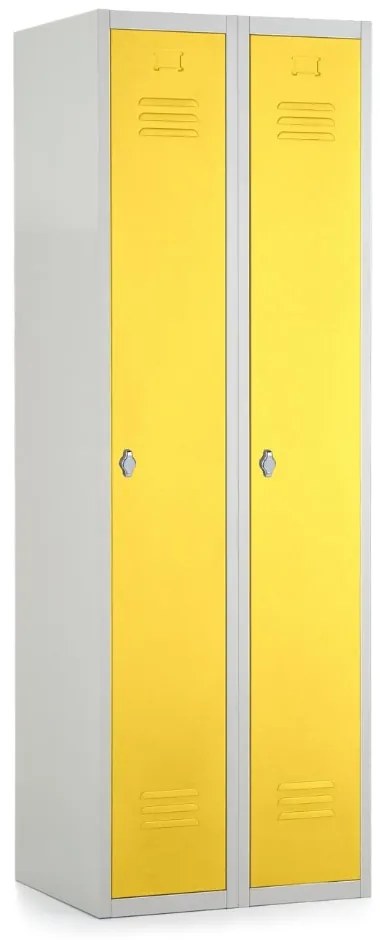 Dulap metalic, 60 x 50 x 180 cm, blocare, galben - ral 1023