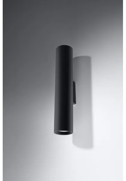 Aplică perete LAGOS 2 2xGU10/40W/230V negru