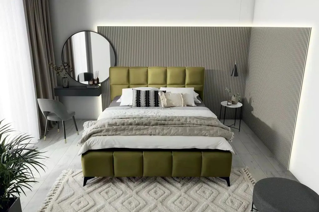 Pat lemn masiv Mist 180x200 Material Nube 33 Mobarta